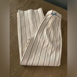 Banana Republic High Waist Wide Leg Linen Blend Pants